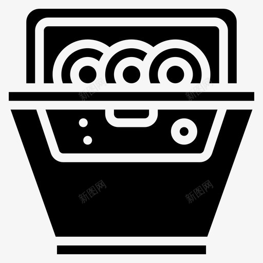 洗碗机家用电器图标svg_新图网 https://ixintu.com 家用电器 洗碗机