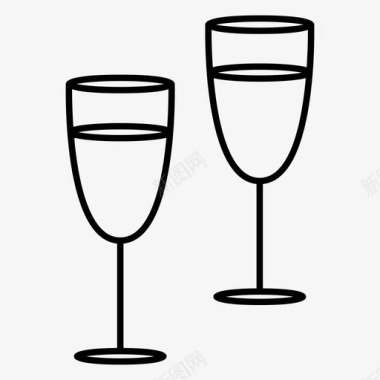 葡萄酒饮料聚会图标图标