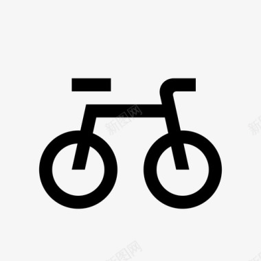 双轮车自行车骑乘图标图标