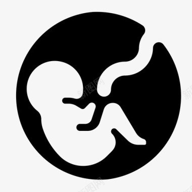 孕妇胎儿图标图标