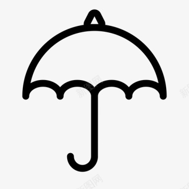 伞保险减轻图标图标