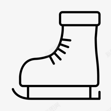 溜冰鞋高山花样滑冰图标图标