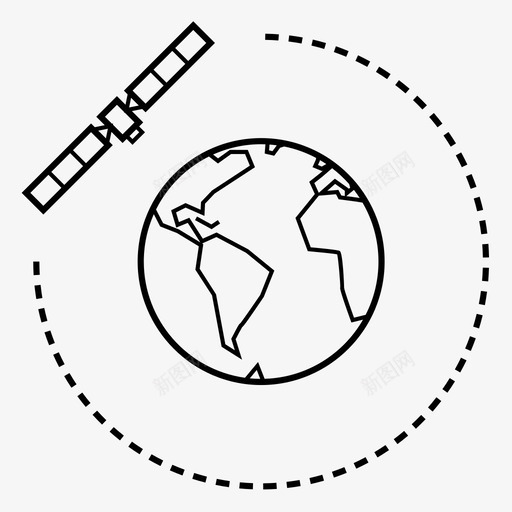 卫星轨道通信地球轨道图标svg_新图网 https://ixintu.com meo 低轨道 卫星轨道 地球轨道 太空 航天器科学 通信