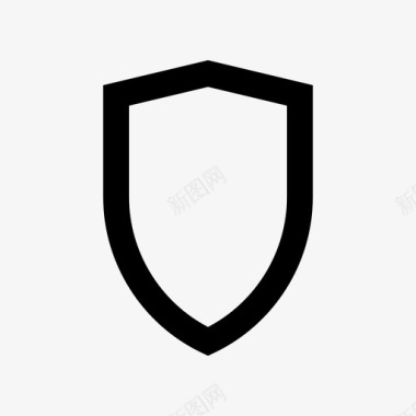 盾徽盔甲安全图标图标