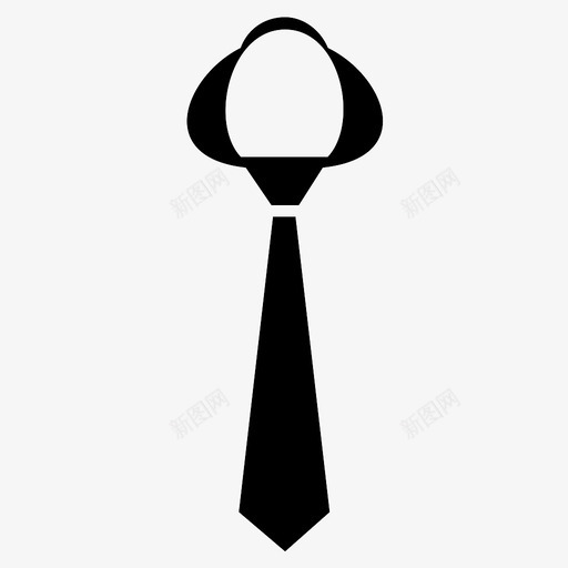 领带服装优雅图标svg_新图网 https://ixintu.com 优雅 时尚 服装 条纹 领带
