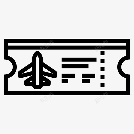 机票飞机出发图标svg_新图网 https://ixintu.com 出发 提纲 旅游 旅行 机票 飞机