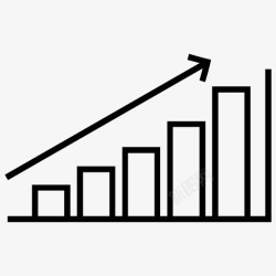 日报进度上升图表远足进度图标高清图片