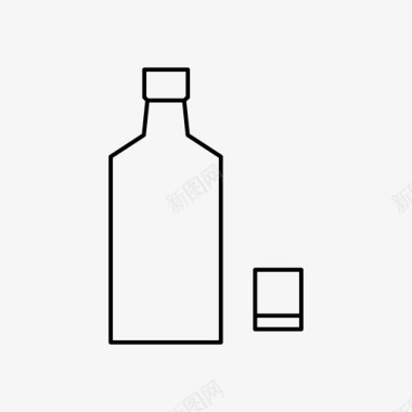 酒精利口酒伏特加图标图标