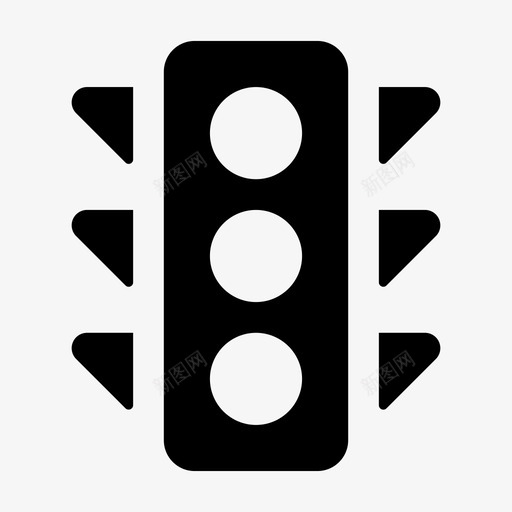 红绿灯道路标志图标svg_新图网 https://ixintu.com jumpicon汽车标志 信号 停车 标志 红绿灯 道路