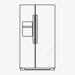 大型电器冰箱电器家用图标高清图片