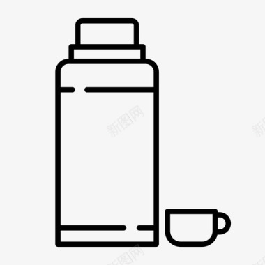 保温瓶瓶子容器图标图标