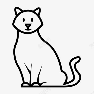 猫的身体猫小猫图标图标