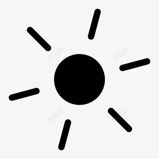 太阳星星阳光图标svg_新图网 https://ixintu.com 太阳 星星 晴朗的天气 阳光