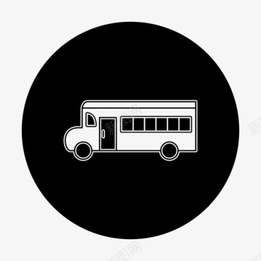 公共汽车小汽车校车图标图标
