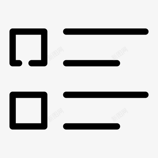 检查列表选中选择图标svg_新图网 https://ixintu.com 基本 检查列表 选中 选择