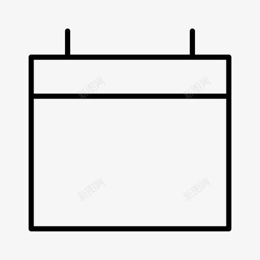 日历日期时刻图标svg_新图网 https://ixintu.com 基本 日历 日期 日程表 时刻 计划