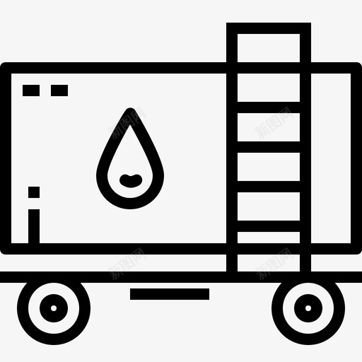 煤气罐燃料石油图标svg_新图网 https://ixintu.com 储气罐 动力和能源 煤气罐 燃料 石油 车轮 运输