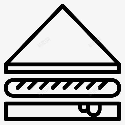 三明治面包午餐图标svg_新图网 https://ixintu.com 三明治 午餐 快餐 晚餐 零食 面包