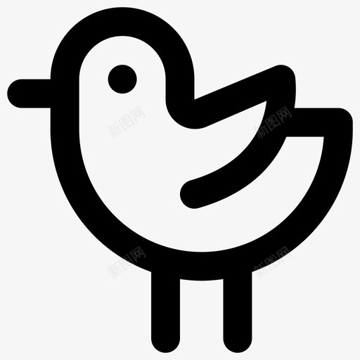 小鸟可爱的小鸟必需品系列图标svg_新图网 https://ixintu.com 可爱的小鸟 小鸟 必需品系列