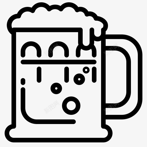 啤酒酒饮料图标svg_新图网 https://ixintu.com 啤酒 派对收藏 酒 饮料 马克杯