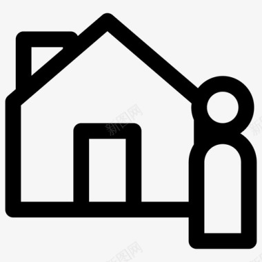 房地产经纪人住宅房屋图标图标