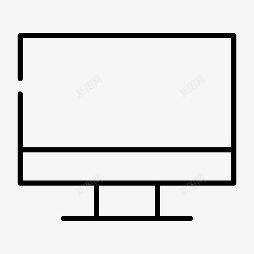 屏幕电脑液晶显示器图标svg_新图网 https://ixintu.com 五金间隙薄 屏幕 显示器 液晶显示器 电脑 电视