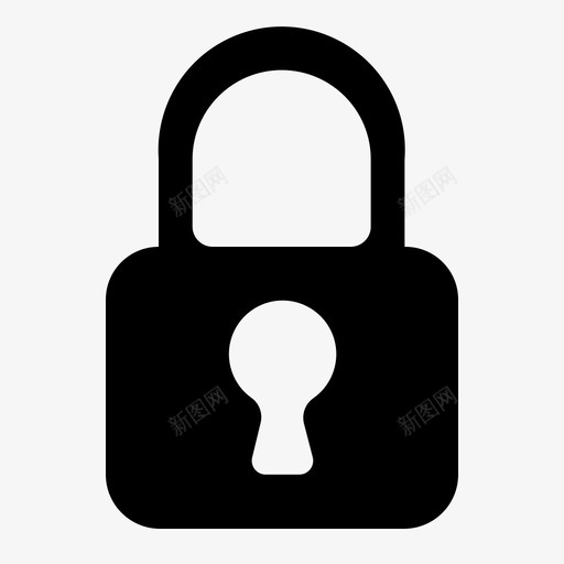 锁保护安全图标svg_新图网 https://ixintu.com 保护 安全 网络安全 锁