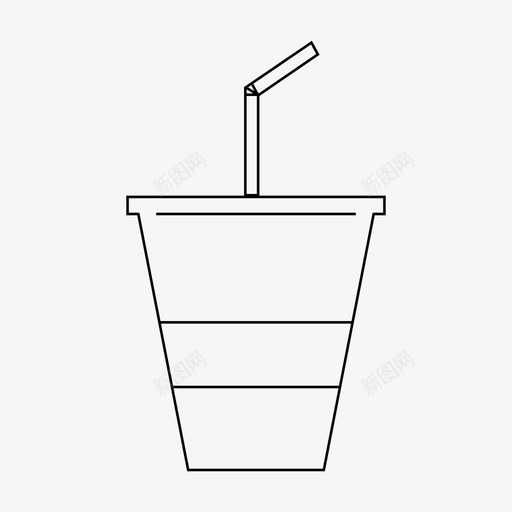 杯子饮料吸管图标svg_新图网 https://ixintu.com 吸管 壶 杯子 玻璃 食物 饮料