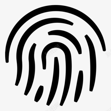 指纹指纹读取器指纹扫描图标图标