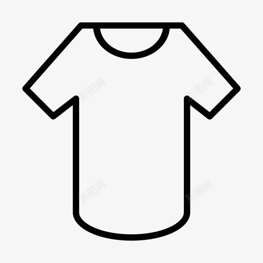 衬衫时装t恤图标svg_新图网 https://ixintu.com t恤 制服 时装 衬衫