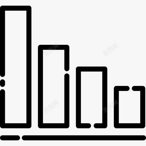 四柱状图业务局图标svg_新图网 https://ixintu.com 业务 四柱状图 局