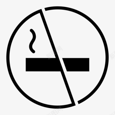 禁止吸烟吸烟警告图标图标