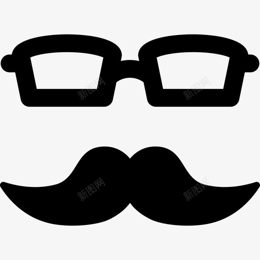 带眼镜的胡子招牌生日聚会图标svg_新图网 https://ixintu.com 带眼镜的胡子 招牌 生日聚会
