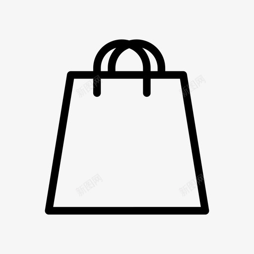 购物袋纸纸袋图标svg_新图网 https://ixintu.com 纸 纸袋 购物袋