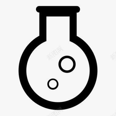 化学品佛罗伦萨烧瓶玻璃图标图标