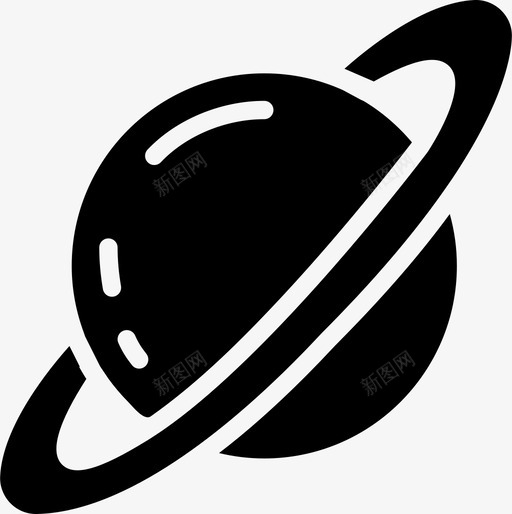 土星探索美国航天局图标svg_新图网 https://ixintu.com Pretycons太空固体 土星 太空 宇宙 探索 火箭 美国航天局