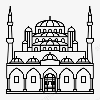 圣索菲亚伊斯兰教伊斯坦布尔图标图标