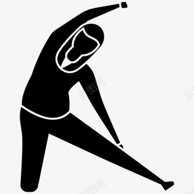 伸展体操瑜伽图标图标