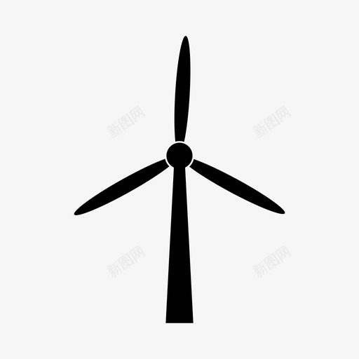 风力涡轮机替代品生态图标svg_新图网 https://ixintu.com 发电机 替代品 生态 电力 风力涡轮机