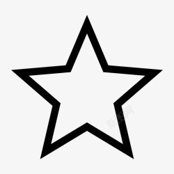 实用书签星级书签最爱图标高清图片