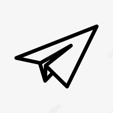 纸飞机飞折纸图标图标