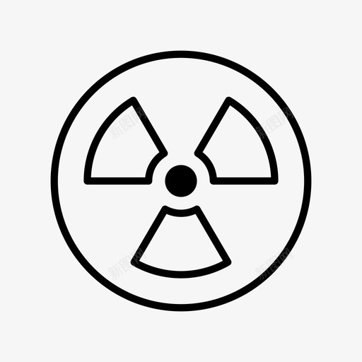 危险核辐射图标svg_新图网 https://ixintu.com 危险 放射性 有毒 核 警告 辐射