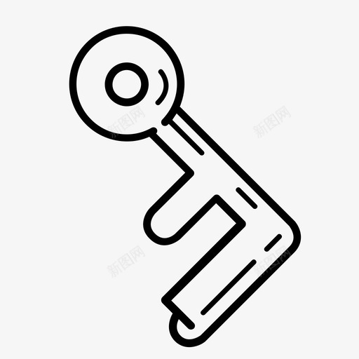 钥匙关锁图标svg_新图网 https://ixintu.com 关 开 开锁 钥匙 锁