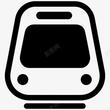 城市交通地铁列车地铁图标图标