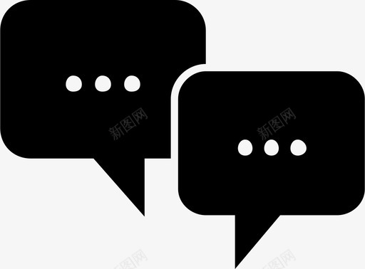 语音泡泡聊天评论图标svg_新图网 https://ixintu.com 文字 聊天 评论 语音泡泡 说话