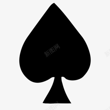 黑桃游戏扑克牌图标图标