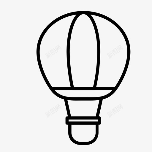 热气球气球运输工具图标svg_新图网 https://ixintu.com 气球 热气球 运输工具