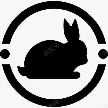 兔子圈内动物生态图标图标
