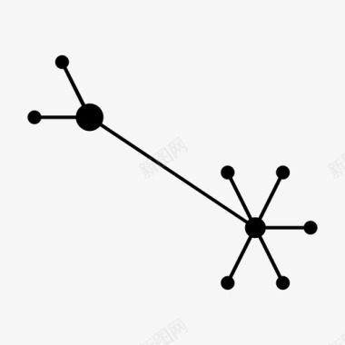 分散网络社区连接图标图标