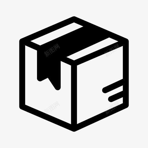 包装箱子送货箱图标svg_新图网 https://ixintu.com 包装 礼物 箱子 装运 送货箱